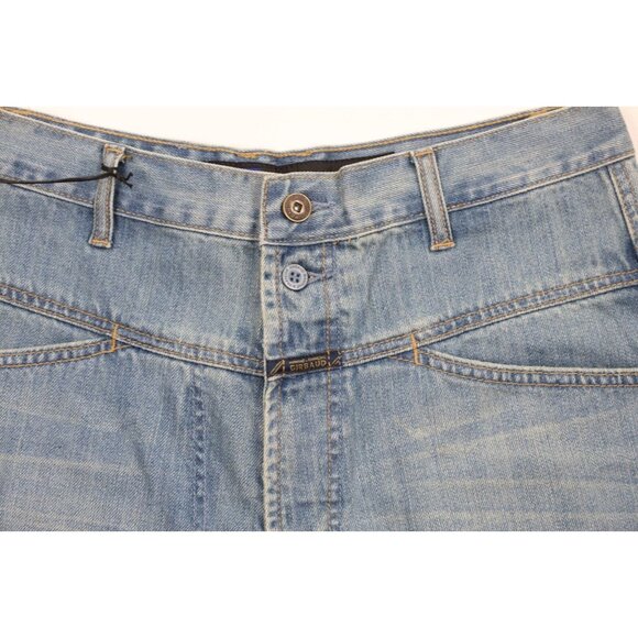 Deadstock Vintage 90s Marithe Francois Girbaud Mens 32 Baggy Denim Jean Shorts - Picture 5 of 11